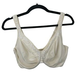 Lilyette Minimizer Bra 0818‎ In Off White Lace Detail Size 36DD